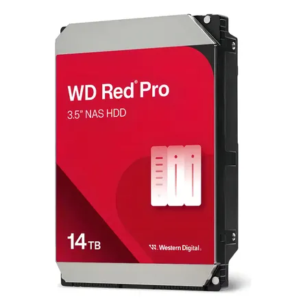 Hd Nas Wd Red Pro 14tb Sata3 7200rpm 512mb 3.5'' - Wd142kfgx Cor Vermelho