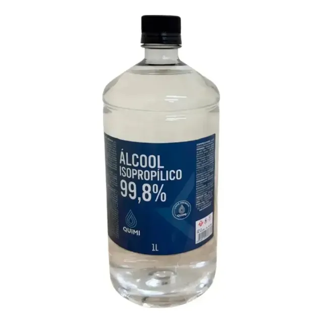 Limpador De Tela Líquido 1 Litro Álcool Isopropílico 99,8% Quimivida