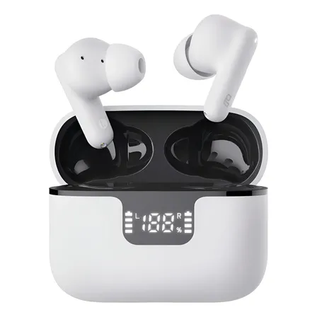 Fone De Ouvido Bluetooth Cancelamento Ativo De Ruído Geonav Cor Branco