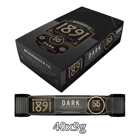 Chocolate Dark Amargo 55% Cacau 1891 Neugebauer 9g