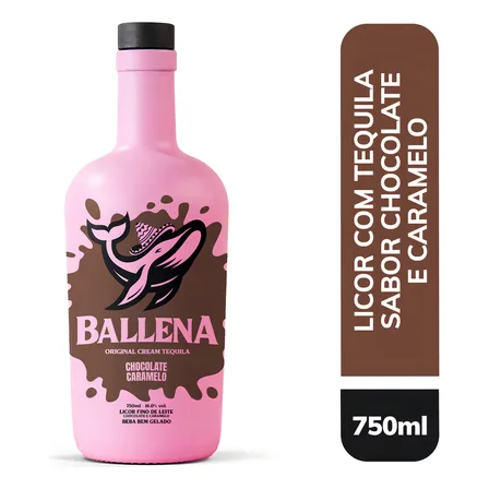Licor Ballena Chocolate E Caramelo 750ml