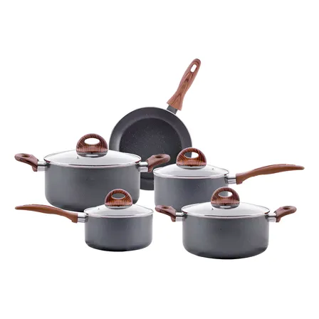 Jogo De Panelas Brinox Antiaderente Ceramic Indução 5 Peças