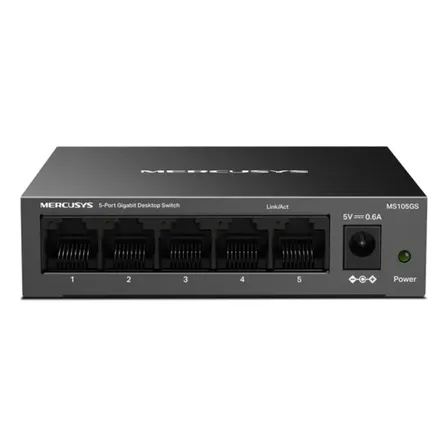 Switch | Mercusys | Ms105gs | Portas De 5 Gigabit | Estojo