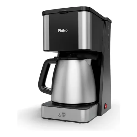 Cafeteira Philco Pcf40c Inox 40 Cafezinhos 1,6l 950w Cor Preto
