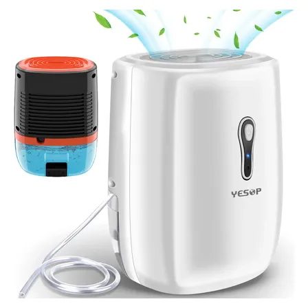 Mini Desumidificador De Ar Antimofo 800ml Desumidificadores Ambiente Eletrico Bivolt 110/220v Air Desumidificador Yesop Branco 127/220v