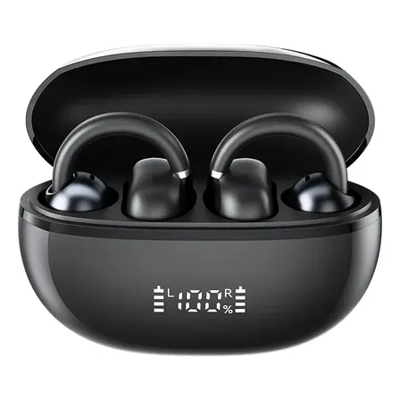 Fones De Ouvido Sem Fio Haylou Airfree Bt5.4 Com Clipe Preto