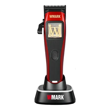 Maquina De Cortar Cabelo Profissional Wmark Ng X1 Preto