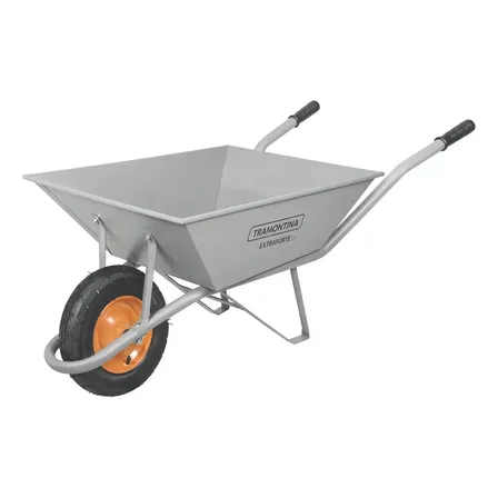 Carrinho De Mão Extra Forte 65 Litros 77714/435 Tramontina Cor Cinza Claro