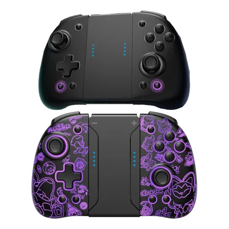 Controle Gamepad Sem Fio Bluetooth Funlab F02 Preto Para Nintendo Switch Preto - 3