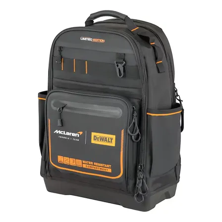Mochila Para Ferramentas Dewalt X Mclaren Dwst60122 Com 43 Bolsos Preto