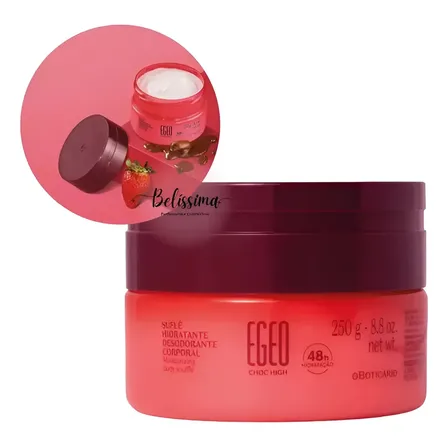 Suflê Hidratante Corporal Egeo High 250g - O Boticário Fragrância Egeo Choc High