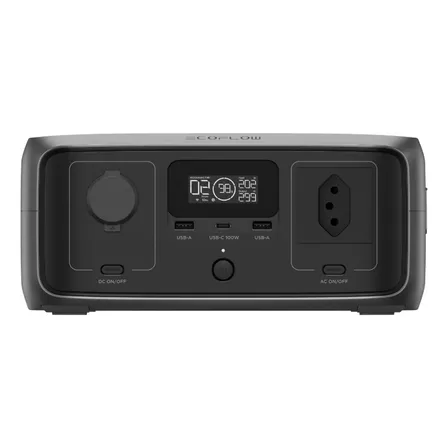 Ecoflow River 3 Estação De Energia Portátil Gerador Solar 300w 245wh Modo X-boost Até 600w Tomada Br 127v
