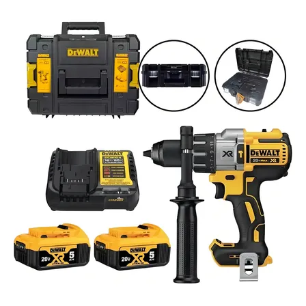 Parafusadeira e Furadeira de Impacto 13mm 20V DEWALT DCD996P2T Com 2 Baterias e Maleta TSTAK