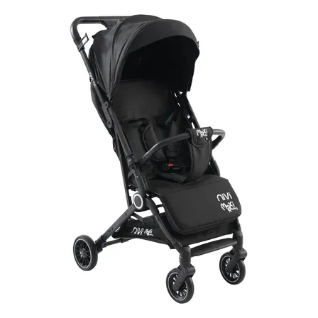 Carrinho De Bebê Passeio Vira Berço Nivi Maxi Baby - Preto