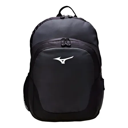 Mochila Masculino E Feminino Sky Preto E Chumbo Mizuno Desenho do tecido Liso