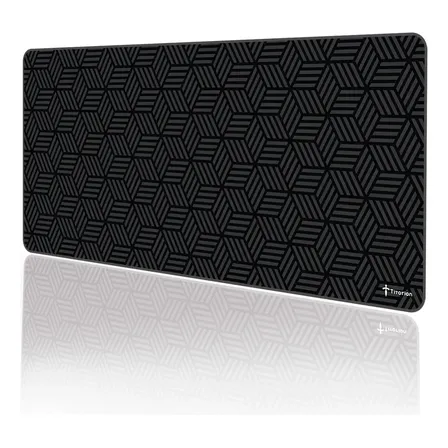 Mouse Pad Gamer Titorion Preto De 90x40cm Com Hexágonos Para Deslize Speed Hezagonos