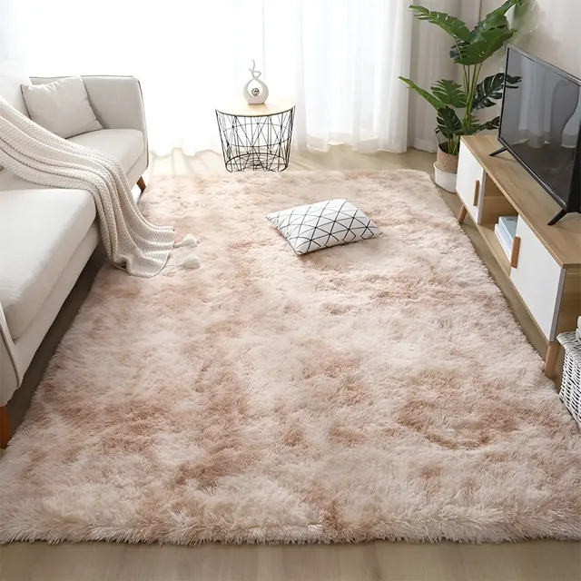 Tapete 2,00x1,50 Peludo Felpudo Sala E Quarto Cores Cor Bege-mesclado Desenho Do Tecido Pelo Alto 2 M 1.4 M