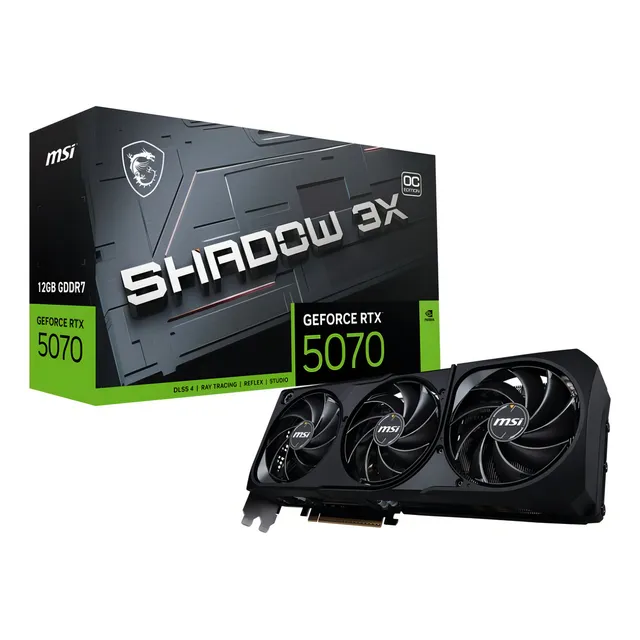 Placa De Vídeo Geforce Rtx 5070 12gb Msi Shadow 3x Oc 6
