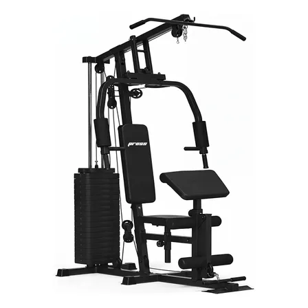 Estação Musculação 80kg Mbx Modelo Press Aparelho Ginástica Cor Estrutura Preto Cor Estofamento Preto