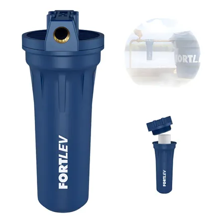 Filtro De Caixa D'água 9.3/4 25 Micra Fortlev Cor Azul