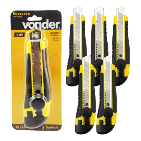 05 Estiletes De Precisão C/ 10 Lâminas Vonder Profissional