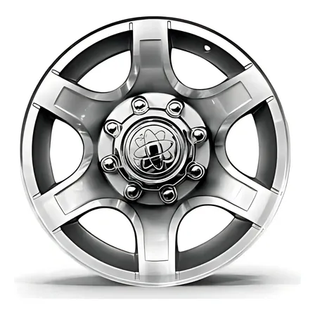 Roda Aro 18 Para Ford F250/ F350 - 8x170 + Cor Diamantada Total Prata Brilhante