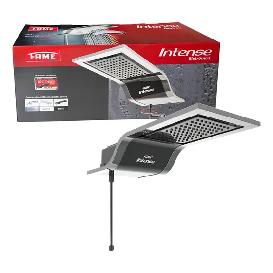 Chuveiro Eletrônico Fame Intense Black 7800w Preto 220v Parede 7.8 Kw