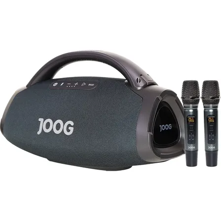 Caixa De Som Bluetooth Joog One Hifi Jof01 200w C/ Microfone Preto
