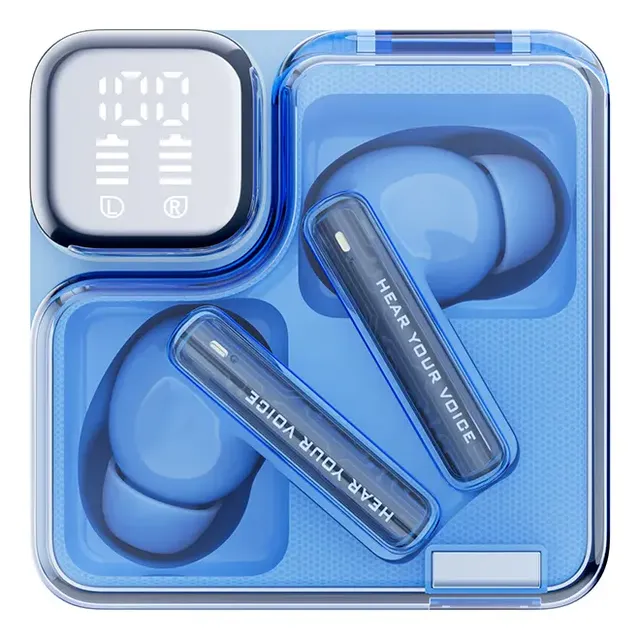 Fone Bluetooth Qcy T31 Melobuds Neo 5.3 Conexão Multiponto Cor Azul