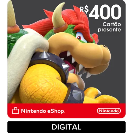 Nintendo Gift Card Eshop R$ 400 (digital)