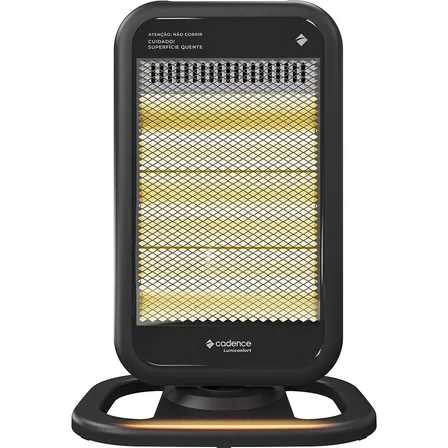 Aquecedor Cadence Halógeno Lumiconfort Aqc315 Cor Preto