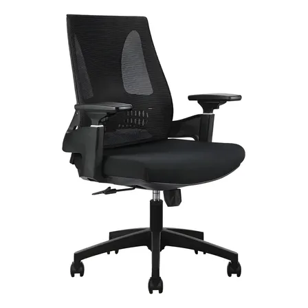Cadeira De Escritório Nr17 Ergonômica Diretor Giratória Modelo Toledo Rivatti Cor Preto