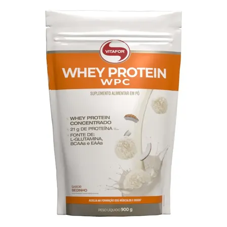 Whey Protein WPC Beijinho 900g Vitafor