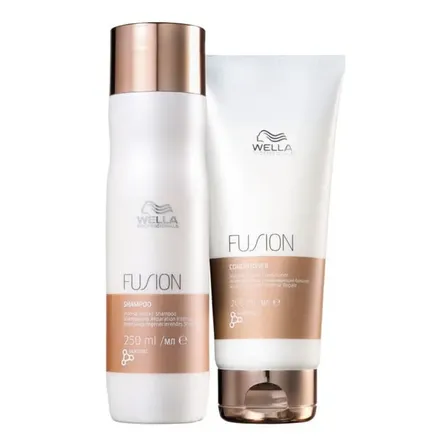 Kit Wella Fusion Shampoo 250ml + Condicionador 200ml