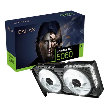 Placa De Video Rtx5060 8gb Black Gf 1-click Oc Galax