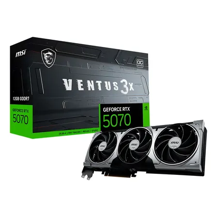 Placa De Vídeo Msi Geforce Rtx 5070 Ventus 3x Oc 12gb Gddr7