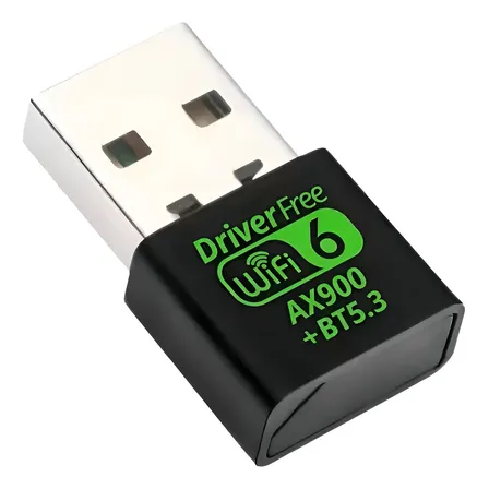Adaptador Usb Wifi 6 Bluetooth 5.3 Dongle Ax900 2.4/5ghz Alta Velocidade