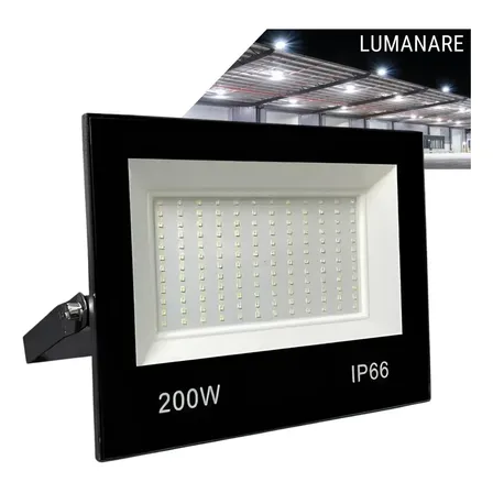 Refletor Led Holofote Grande 200w Luz Branco-frio 6500k Ip66