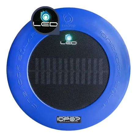 Ionizador 10mil Litros Solar Iondrop Idp07 Led Azul