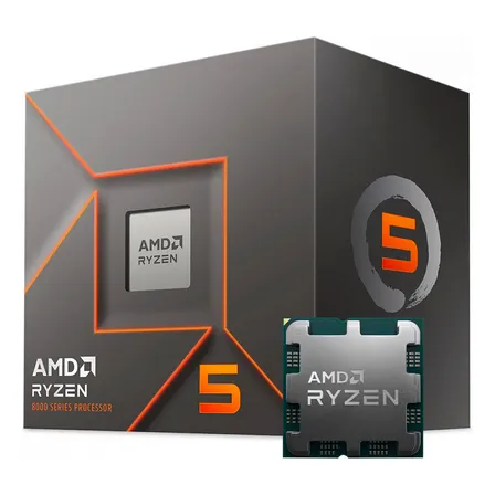 Processador gamer AMD Ryzen 5 8400F 100-100001591BOX de 6 núcleos e 4.7GHz de frequência