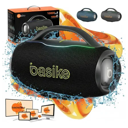Boombox Basike RAD294 Portátil Com Bluetooth, 100W e Resistência IPX6