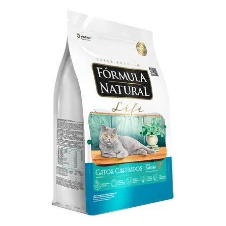 Ração Fórmula Natural Life Gato Adulto Castrado Salmão 10,1