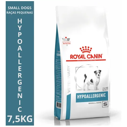 Ração Royal Canin Hypoallergenic Diet Cães Pequenos - 7,5kg