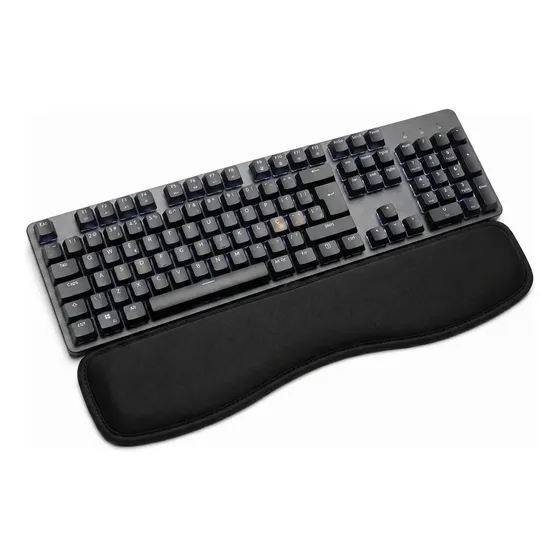 Apoio Punho Ergonômico Descanso Para Teclado Macio Almofada Preto