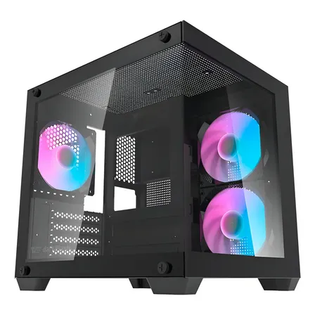 Gabinete Gamer Aigo Darkflash Mid-tower Vidro Rgb Usb 3.0 Preto