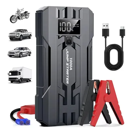 Vigomot Auxiliar Partida Bateria Portátil Carro Moto Para Emergências Start Potente 1000A