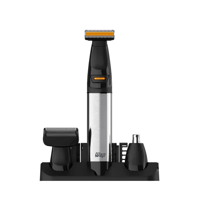 Barbeador WAP WSH08 IPX7 Lâminas de Inox Kit de Acessórios