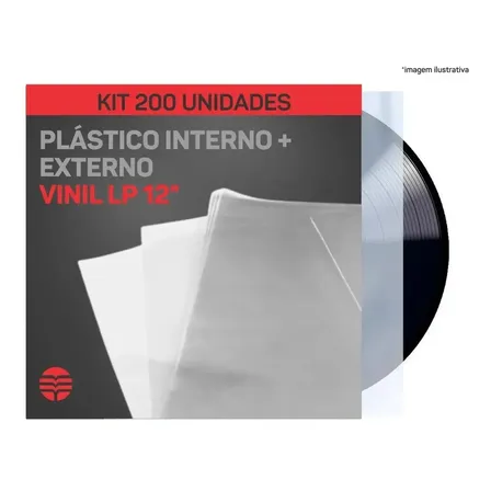 Plastico Vinil Lp 200 - 100 Externos 0.15 + 100 Interno