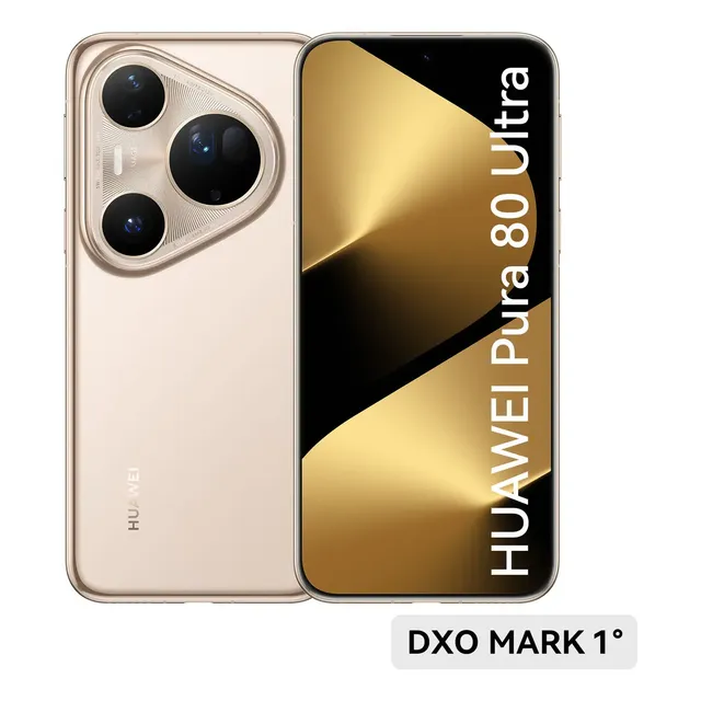 Smartphone Huawei Pura 80 Ultra 16gb+512gb Câmera Teleobjetiva Dupla Alternável Câmera Hdr Ultra-iluminação De 1 Polegada Cancelamento De Ruído Com Ia 5.170 Mah Celular Dourado
