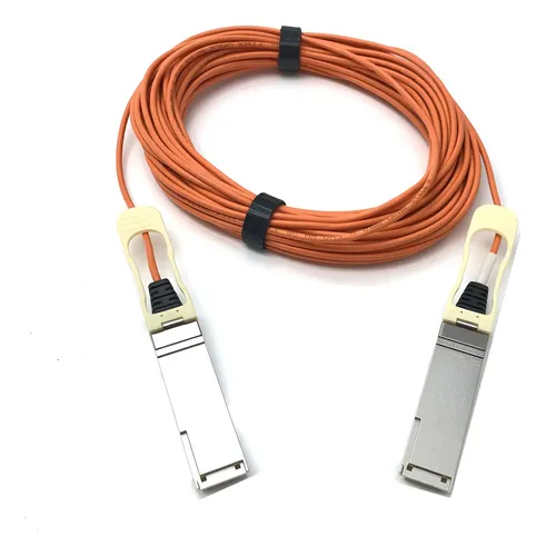 Cabo Aoc Qsfp28 Mikrotik Huawei 13m 100g Aio Laranja